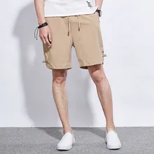 Сплошной мужской ремень для шортов на шнурке летние мужские пляжные шорты хлопковые повседневные мужские шорты homme брендовая одежда для мужчин