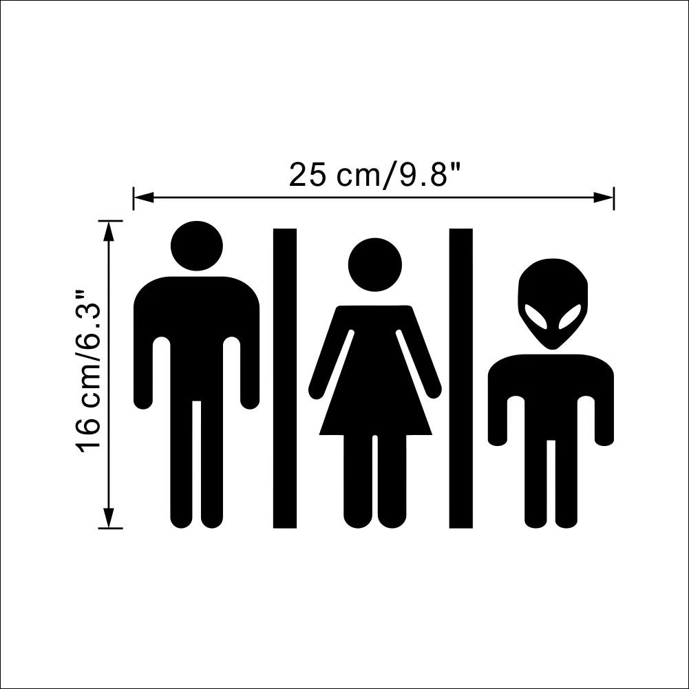Funny Alien Toilet Sign DIY Door Sticker Decal 356 Bathroom Door Sign Funny Alien Toilet Sign DIY Door Sticker Decal 356 Bathroom Door Sign