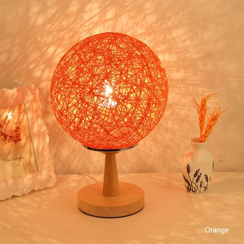 Lamp Modern Sepak Takraw Wood Table Lamp for Living Room Bedroom Bedside Lamp Diameter 20cm Lamp Modern Sepak Takraw Wood Table Lamp for Living Room Bedroom Bedside Lamp Diameter 20cm