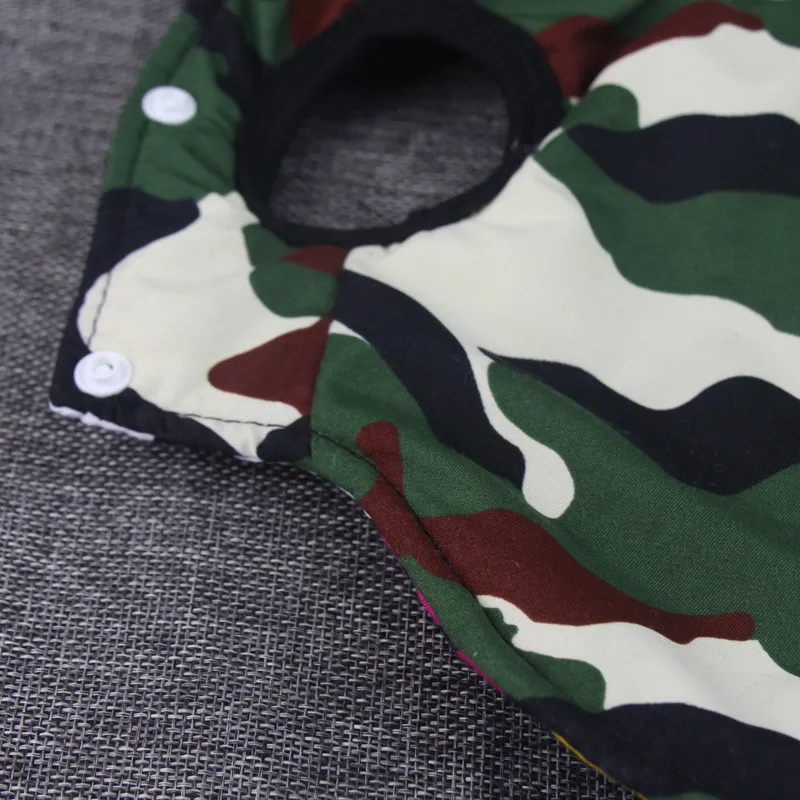 Winter Warm Pet Dog Clothes Letters Camouflage Reversible Coat Jacket For Small Medium Large Dogs Warm Cotton Pet Vest Clothing  12