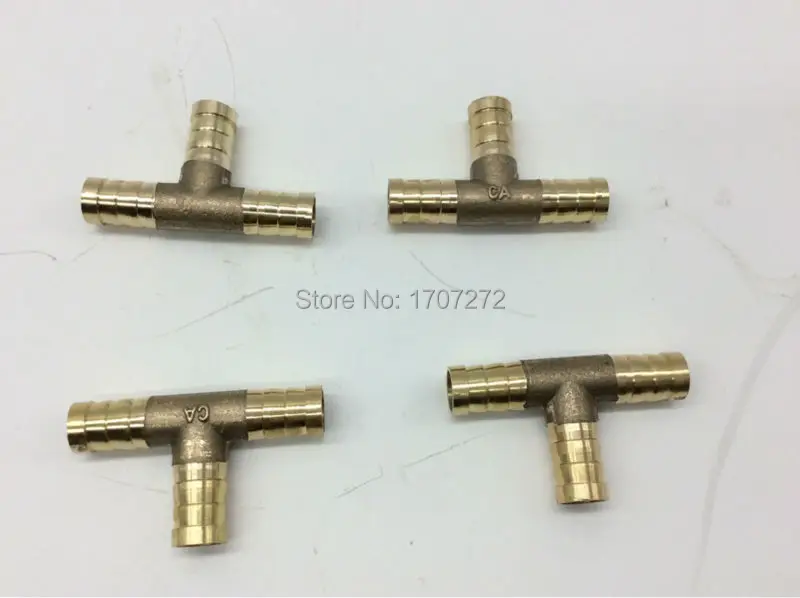 free shipping (50pcs/lot) Copper pipe fitting 3 Way T type quick