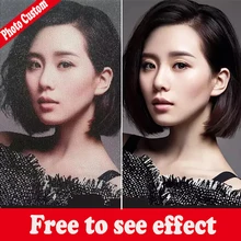 Фото на заказ 5D DIY алмазная живопись Частный заказ сделать свой собственный Полный Круглый дрель Алмазная вышивка настенные наклейки