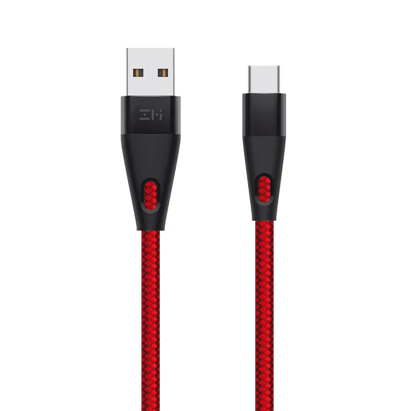 Type C Red ZMI MFi сертифицированный кабель освещения 3 A быстрая зарядка usb type C Премиум нейлон PP плетеный рукав кабель для iphone AL706 - Цвет: Type C Red