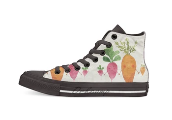 

Friends Design breathable Casual High Top lace-up Canvas shoes sneakers