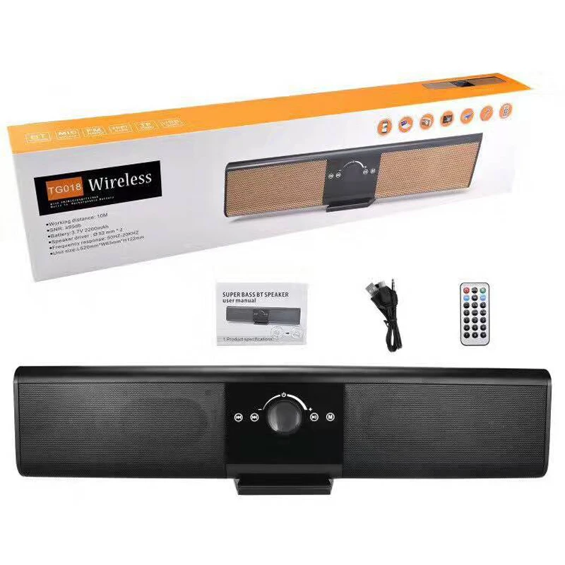 Bluetooth Soundbar Wireless Portable Speaker Stereo Subwoofer Boombox USB MP3 Music Player FM Radio Receiver VS xiaomi Speakers sardine b1 portable led display wireless bluetooth hands free stereo speaker subwoofer sound box music player with mic fm radio