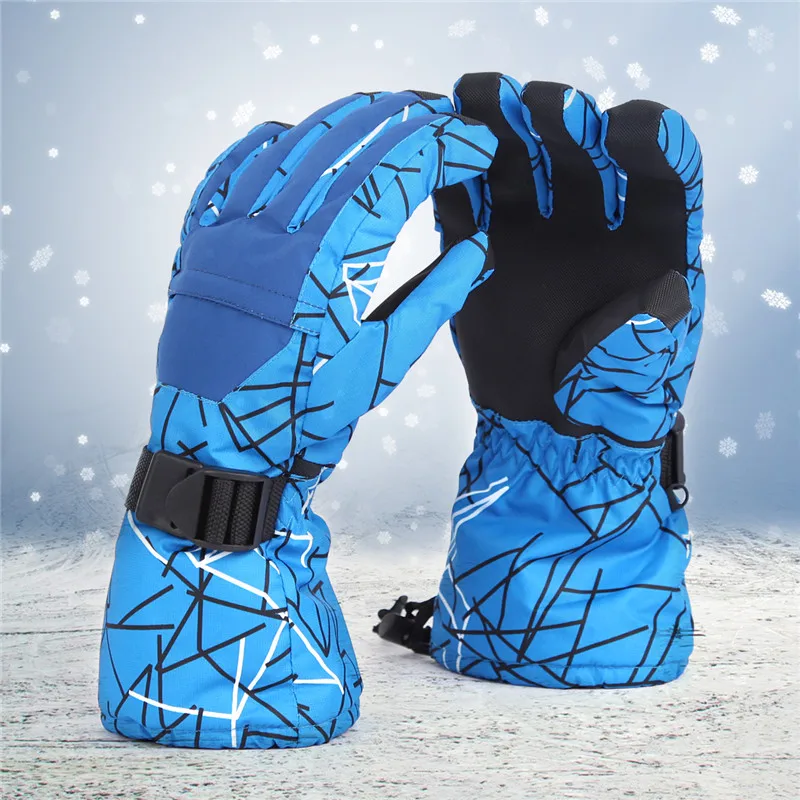 Skiing TPU Motorcycle Riding Waterproof Ski Gloves Winter Warm Thick