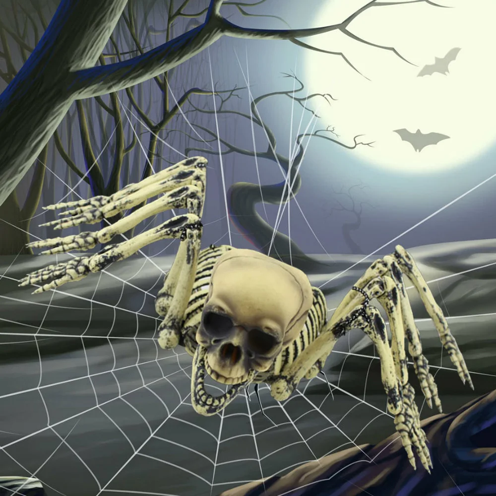 high quality halloween props funny fearful hanging spider skeleton ghost house party bar ktv halloween decoration 2017 - High End Halloween Decorations high quality halloween props funny fearful hanging spider skeleton ghost house party bar ktv halloween decoration 2017 - High End Halloween Decorations