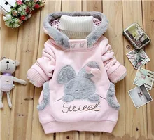 Girls Sweatshirts font b Hoodies b font Children Clothing Autumn And Winter Baby girl Thick Cotton