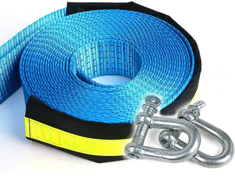 Free Shipping 7T (7000kg) 5M thickened belt safety emergency tow towing