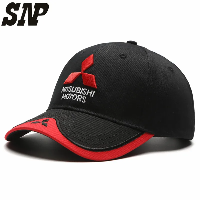 mitsubisi summer baseball caps 3D embroidered Mitsubishi hat cap car