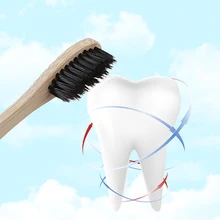 50 шт. зубная щетка из натурального бамбука Деревянная зубная щетка es мягкая щетина Capitellum зубная щетка из волокна Экологичная уход за полостью рта путешествия