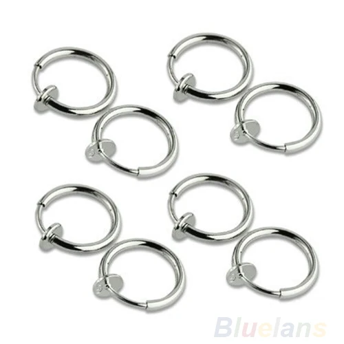 Серьги кольца с клипсой для мужчин 08I2|clip on hoop|clip hoop earringsclip earrings |