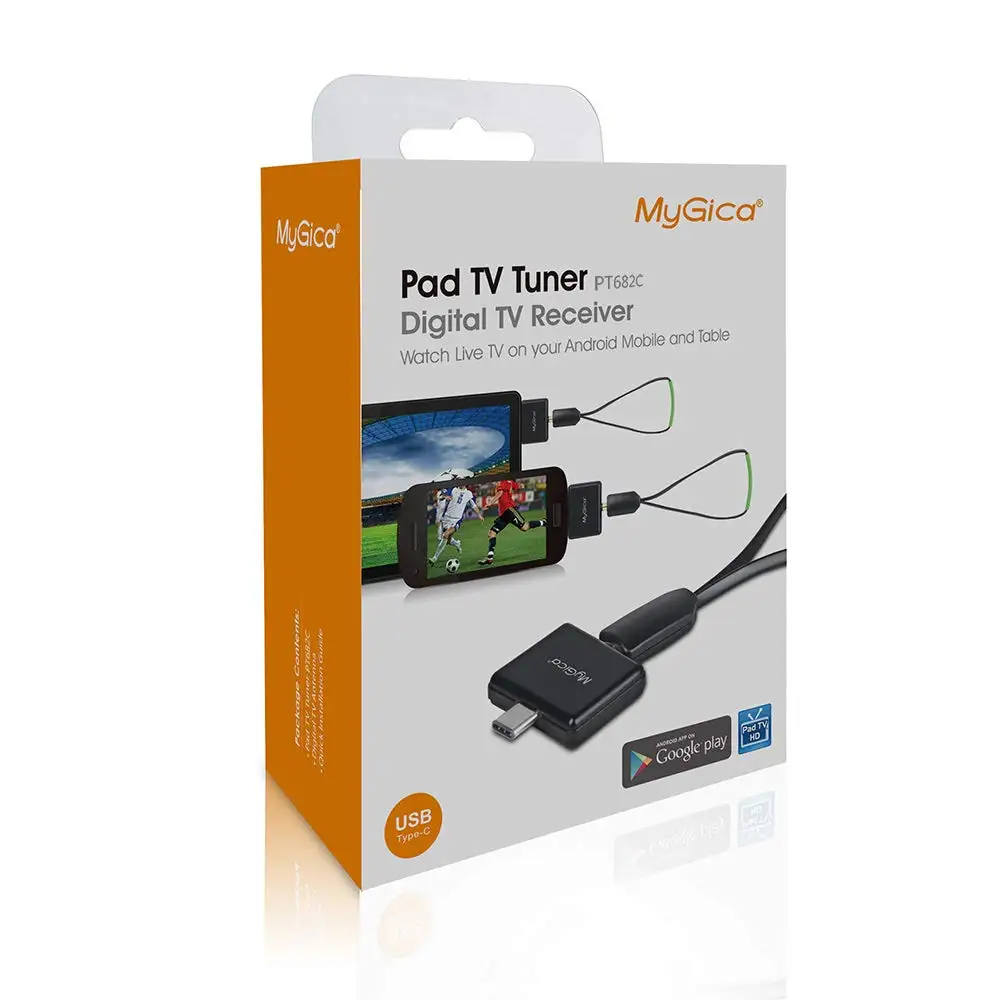

MyGica TV Tuner for Watching ATSC Digital TV with Android Mobile or Pad USB Type-C PT682C
