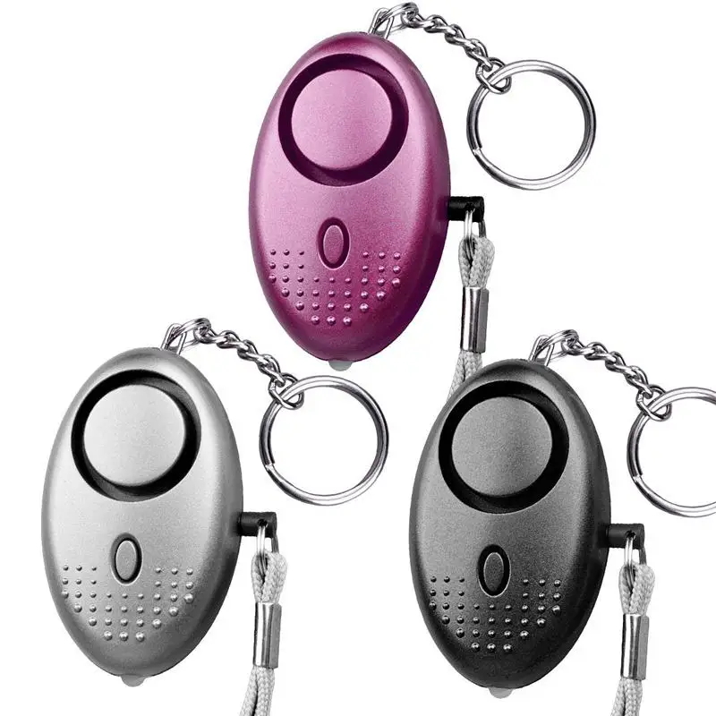 

Personal Alarm, Emergency Self Security Alarm Keychain with Mini LED Light (3 Pack) (Mixed Color) #8