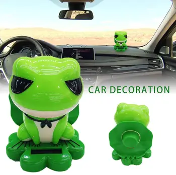 

Solar Powered Dancing Frog Toy Auto Interior Dashboard Decoration Office Desk Home Decor Kids Toys Gift Auto Accessories