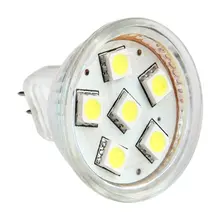 MR11 GU4 чистый белый 5050 SMD 6 LED Офис пятно света лампы Энергосбережение 12 В