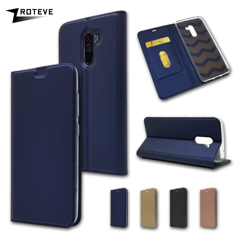

Case For Pocophone F1 ZROTEVE PU Leather Magnetic Cover Card Pocket Wallet Case For Xiaomi Pocophone Poco F1 F 1 Case Funda