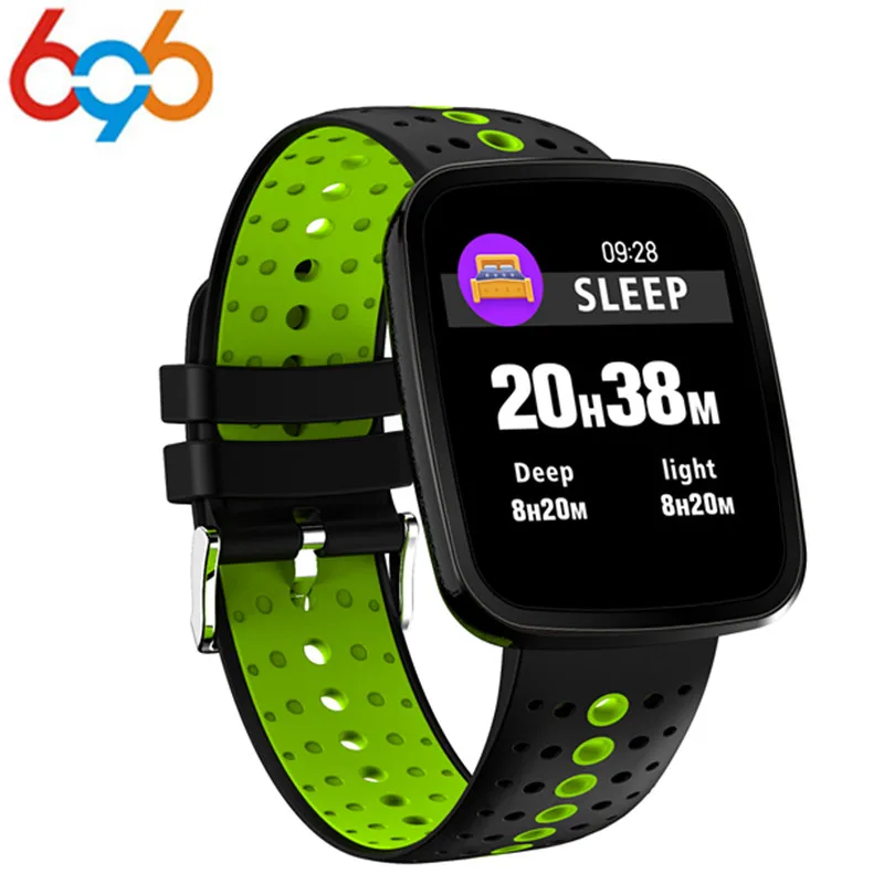 

696 Fashion Women Heart Rate Monitor Color OLED Sport Smart Watch Intelligent Fitness Tracker Smart Wristband Bracelet New