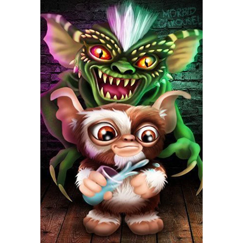 

New Needlework Cartoon Green Dragon & Monkey Diamond Painting Mosaic Diamond Embroidery With Home Decoration KBL