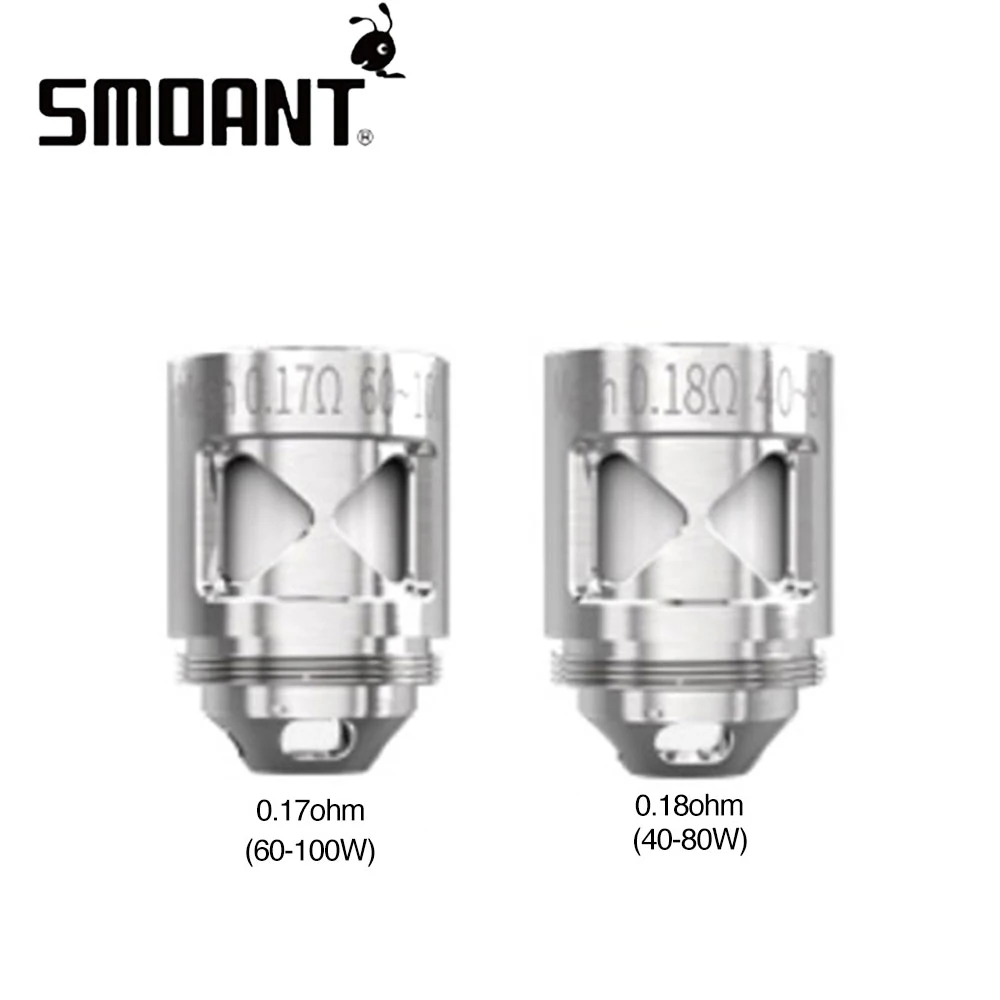 3 шт./упак. Smoant Naboo одинарные сетчатые катушки 0.17ohm/0.18ohm для Smoant Naboo Sub-ohm танк E катушки для сигарет голова Vape часть