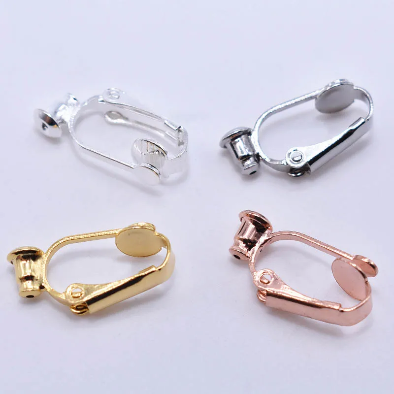 

Earrings Adapter Earring Converters Pierced to Clip-on DIY Jewelry Making Findings Stud Ear Clips Converter Adapter Colors