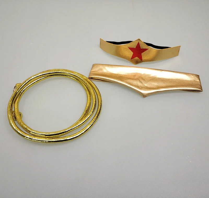 New Deluxe Wonder Woman Movie Costume for Kids Halloween Costume for (3-9Years)Girls Party Dress