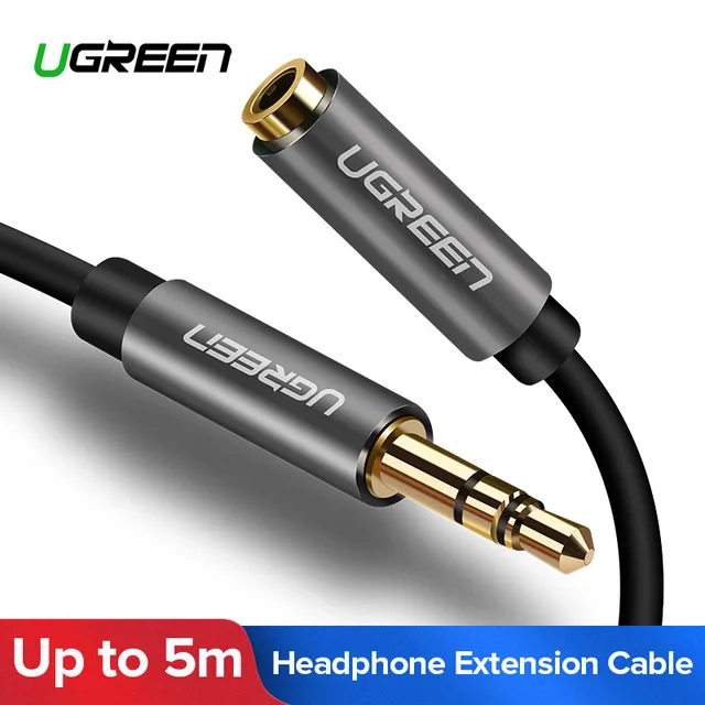 Cheap Ugreen Jack 3.5 mm Audio Extension Cable for Huawei P20 lite Stereo 3.5mm Jack Aux Cable for Headphones Xiaomi Redmi 5 plus PC Cheap Ugreen Jack 3.5 mm Audio Extension Cable for Huawei P20 lite Stereo 3.5mm Jack Aux Cable for Headphones Xiaomi Redmi 5 plus PC