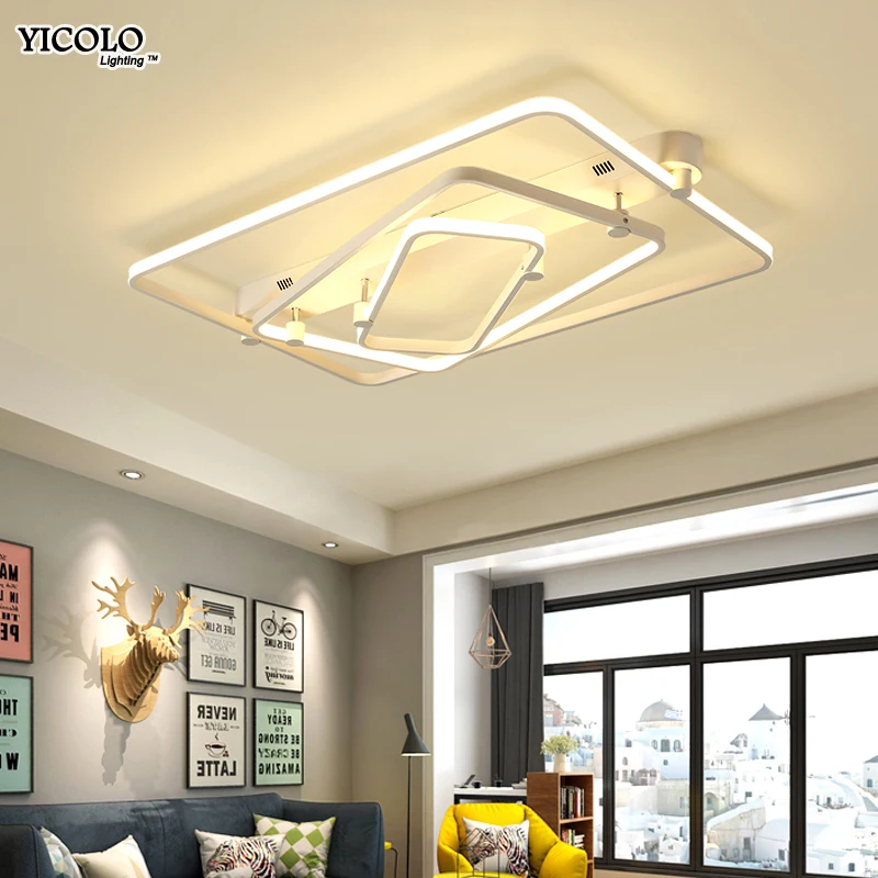 

Surface Mounted Ceiling Lights Acrylic Iron body material with remote control for bedroom living room home decoration luminaire