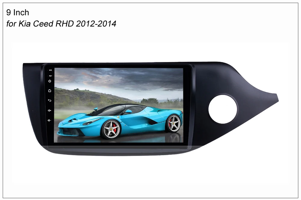 Excellent SINOSMART 2.5D IPS Screen 1G/2G Car GPS Navigation for Kia Ceed LHD/RHD 2012 2013 2014 32EQ DSP, 4G SIM Card Slot Optional 10