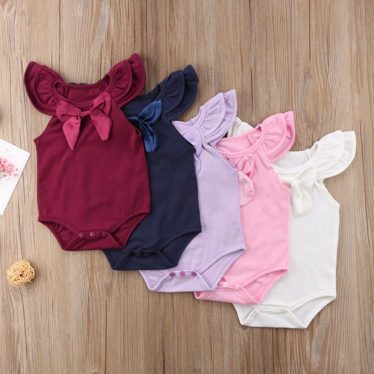 Buy Newborn Baby Girl Bodysuit Summer Sleeveless Solid