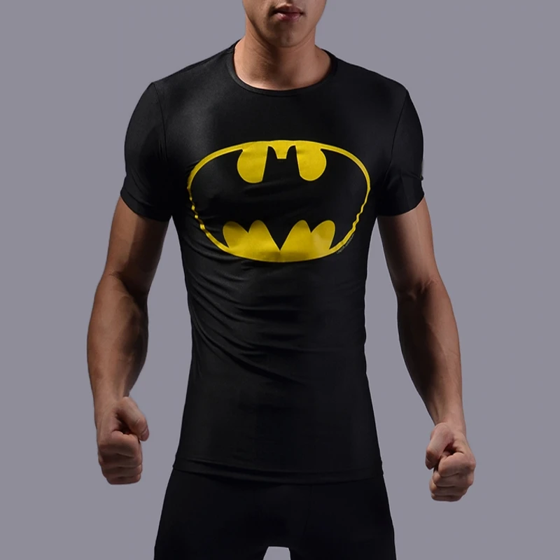 Traditioneel wasmiddel Hangen Top quality compression t shirts Superman/Batman/spider man/captain America  t shirt men fitness shirts men t shirts|t-shirt superman|captain america t  shirtcompression t-shirt - AliExpress