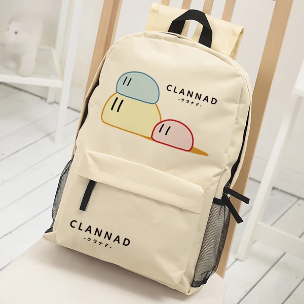 

Khaki Color Clannad Shoulder Bag for Teenage Girls Schoolbag Backpack