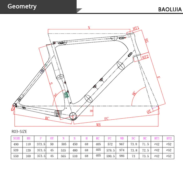 Sale Free Shipping Baolijia Wholesale China Road Bikes XS Carbon Frames Aero with Painting 2