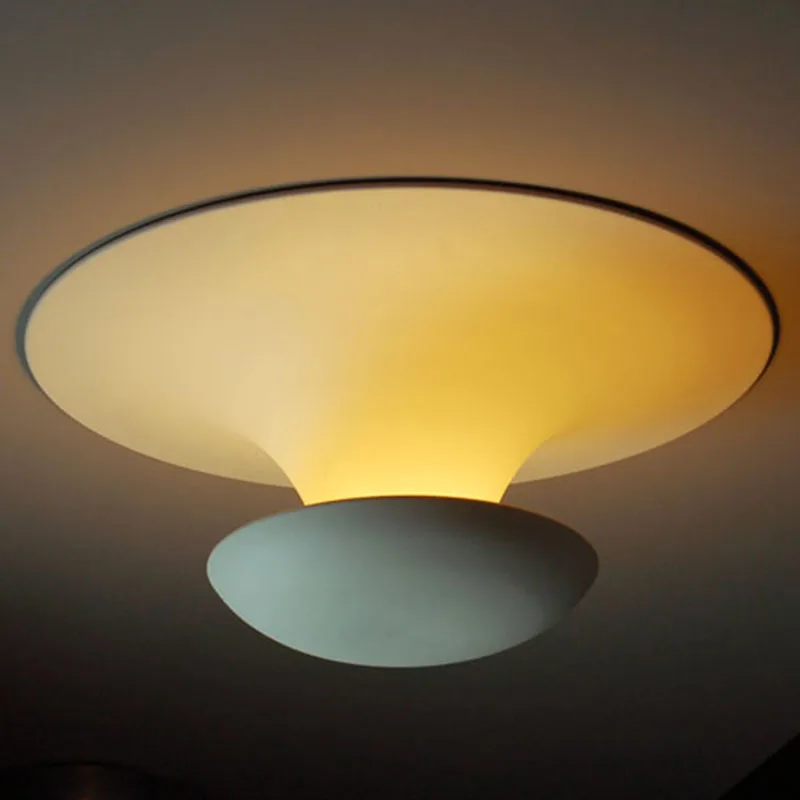 

Modern Nodic Simple Funnel Shape LED / T Tube Aluminum White Surface Mounted Ceiling lamp for Porch Corridor Balcony Bedroom