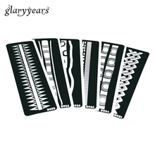 6 шт. Малый Браслет Дизайн для нанесения хны и тату трафарет Цветной шнуры узор Для женщин Для мужчин средства ухода за кожей Краски татуировки, серебряные ювелирные изделия, трафарет S600#06