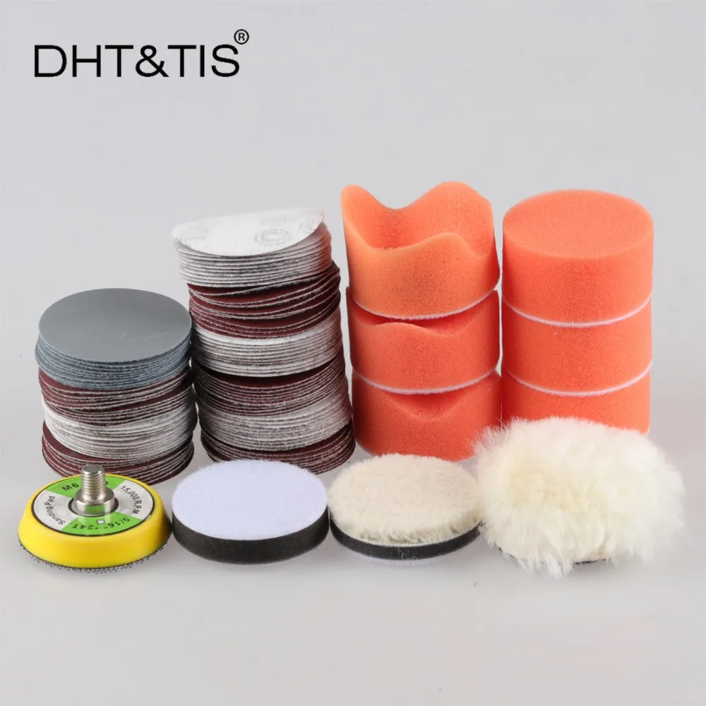 Разные шлифовальные диски DHT & TIS 109 шт. 2 дюйма буферная подушка для полировки