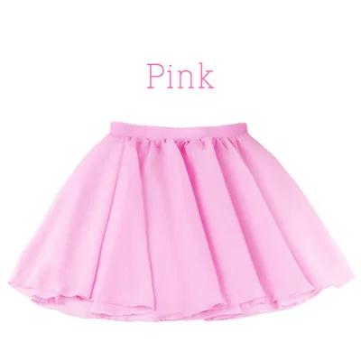 Ballet Dance Skirt Children Dance Dresses Kids Skirt Girls Ballet Dress Dance Wear Summer Chiffon Skirts Pink