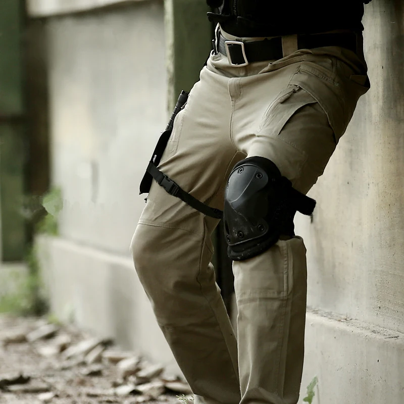  IX9 City Tactical Cargo Pants Men Combat SWAT Army Military Pants Cotton Many Pockets Stretch Flexi