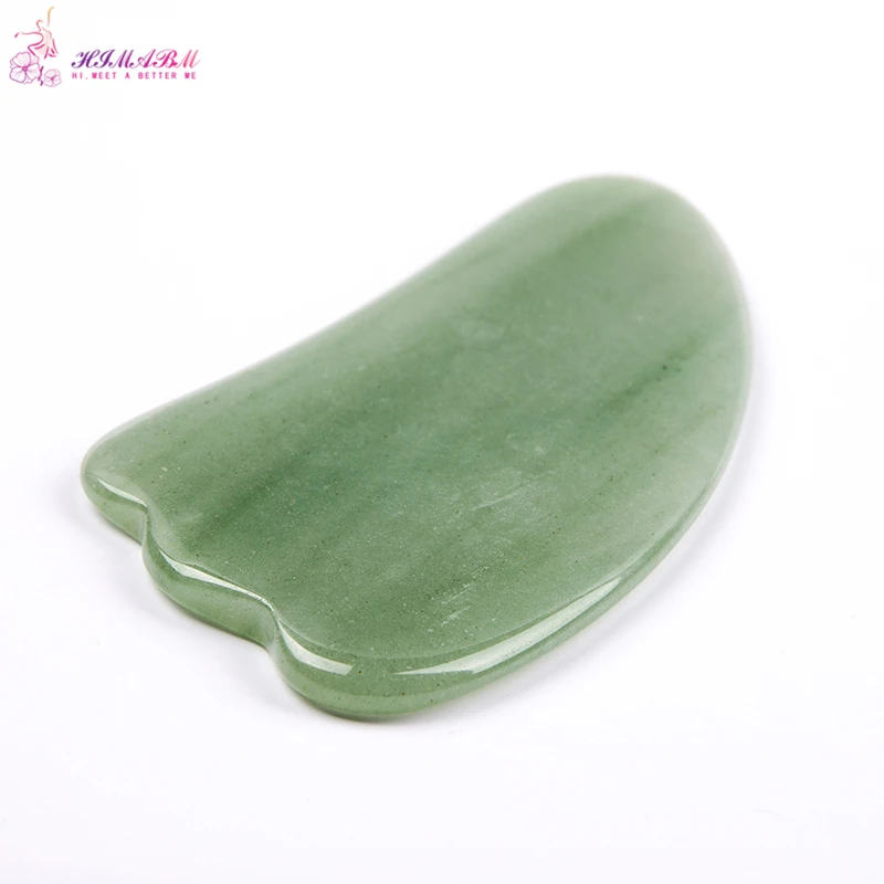 HIMABM Green Aventurine Gua Sha Guasha Board plates Face Massage Beauty Chinese Natural Jade Health Care Massage Scrape Tools HIMABM Green Aventurine Gua Sha Guasha Board plates Face Massage Beauty Chinese Natural Jade Health Care Massage Scrape Tools