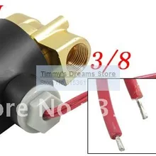 Высокое качество 220 В AC 3/" Электрический электромагнитный клапан Вода Воздух N/C Все латунь корпус клапана на продаж 2W040-10