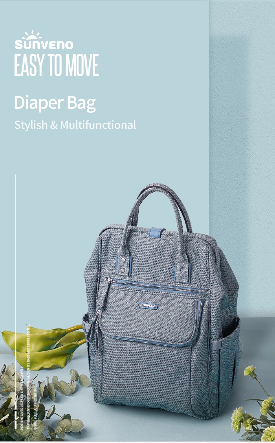 Sunveno подгузник сумка рюкзак большой емкости водонепроницаемый подгузник сумка наборы Мумия Материнство путешествия рюкзак для кормления сумка