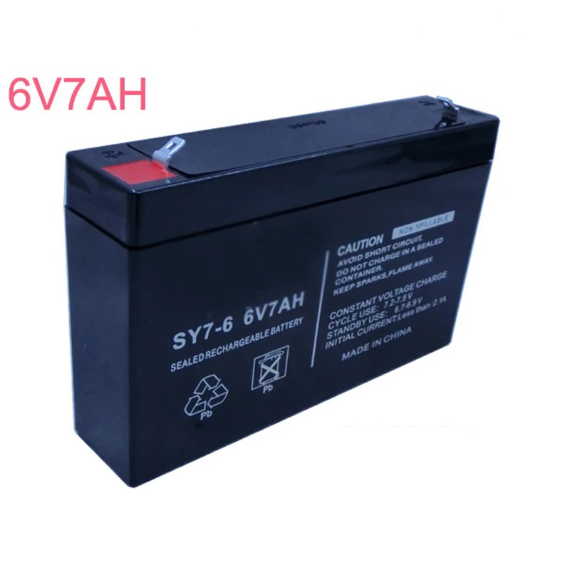 6V lead acid rechargeable storage battery cell pack 7AH