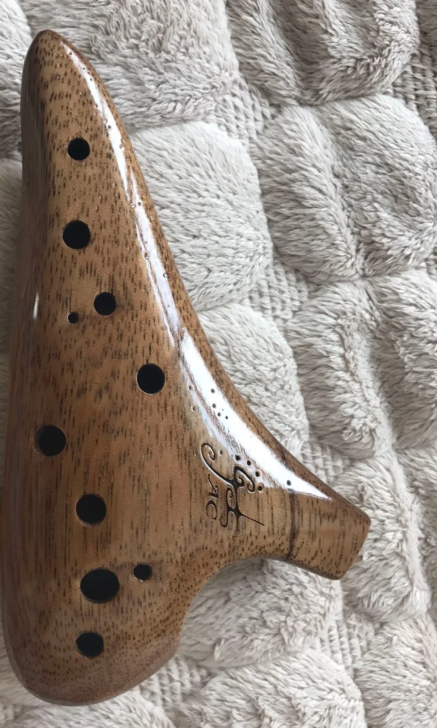 Музыкальный инструмент с 12 отверстиями древесина переменного тока ocarina elm alto C
