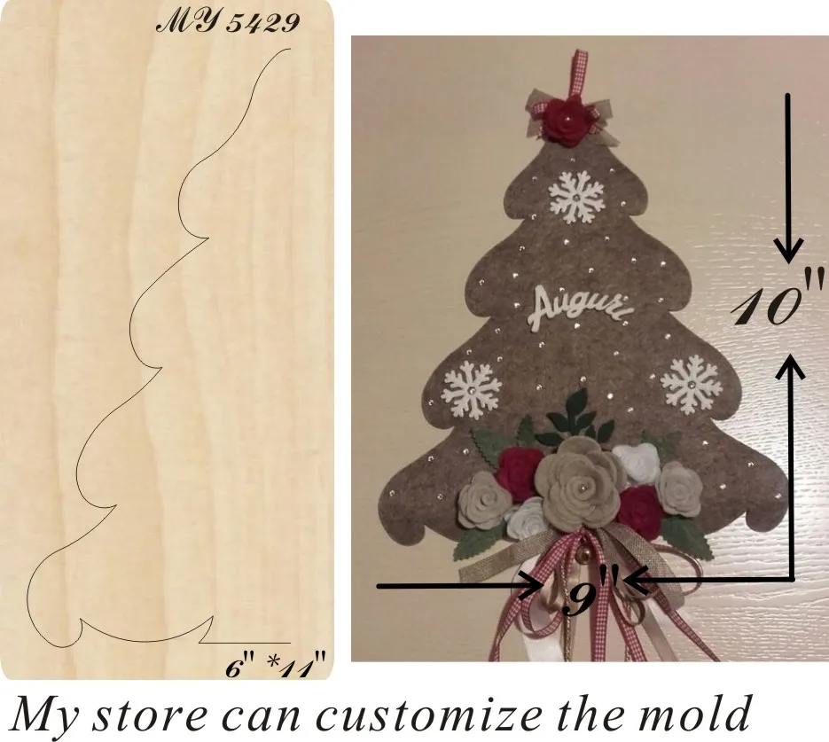 

christmas tree muyu cutting die-- new wooden mould cutting dies for scrapbooking Thickness-15.8mm