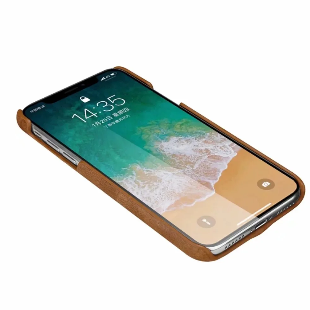 Чехол из натуральной кожи для iPhone Xs Max в стиле ретро роскошный тонкий чехол из воловьей кожи для apple XSmax 6,5 Дюймов