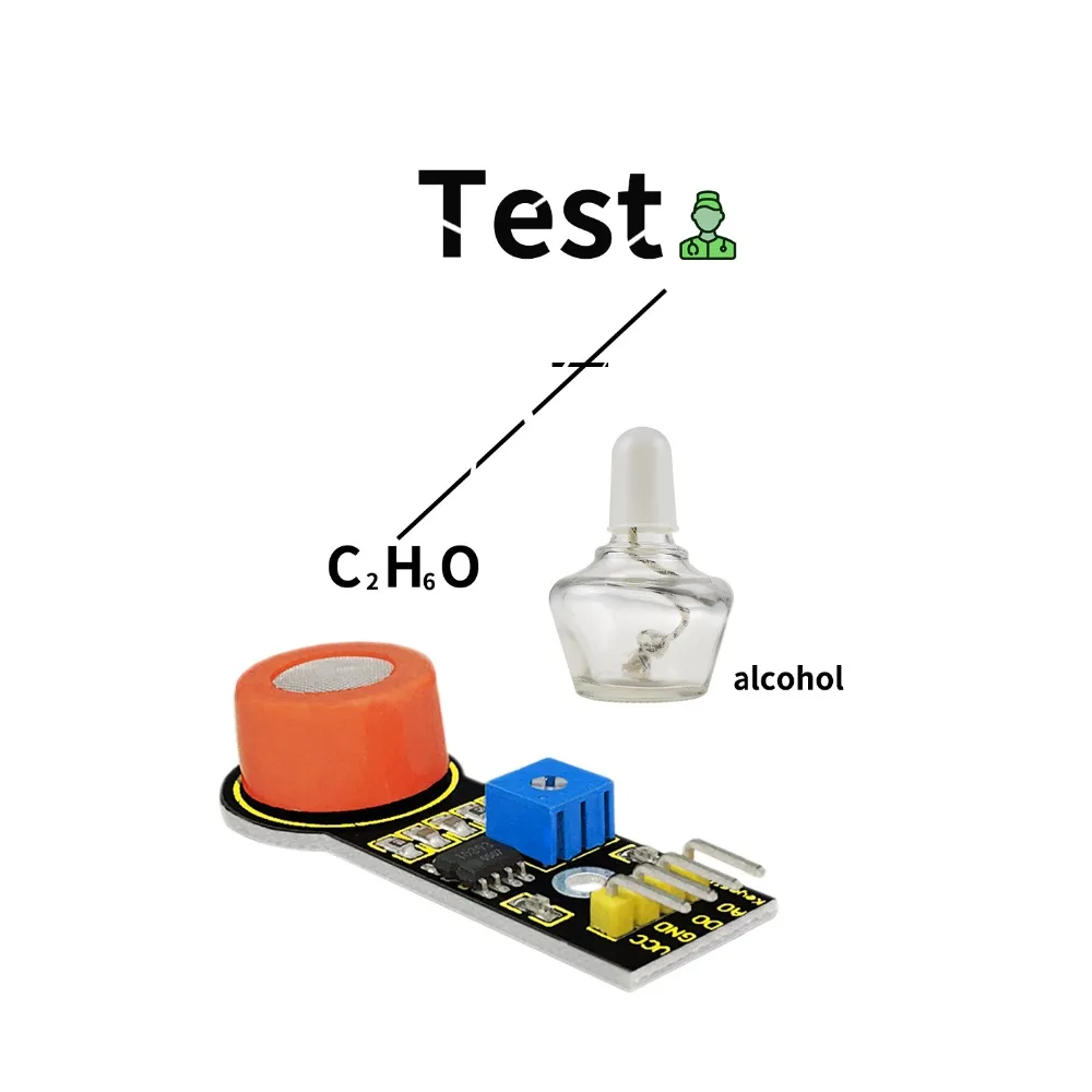 Keyestudio MQ-3 датчик этанола алкоголя модуль обнаружения для Arduino