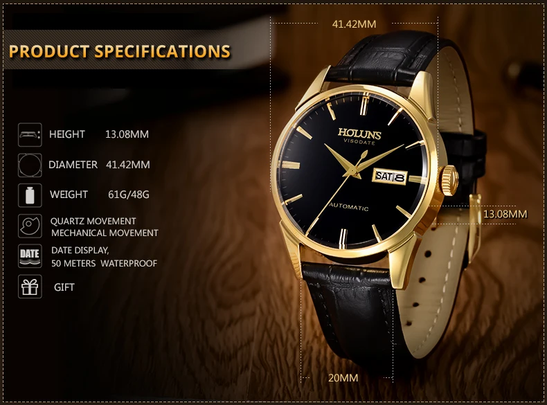 Автоматические механические часы Мужские лучший бренд класса люкс бизнес полностью стальной Победитель наручные часы полностью стальные часы мужские часы