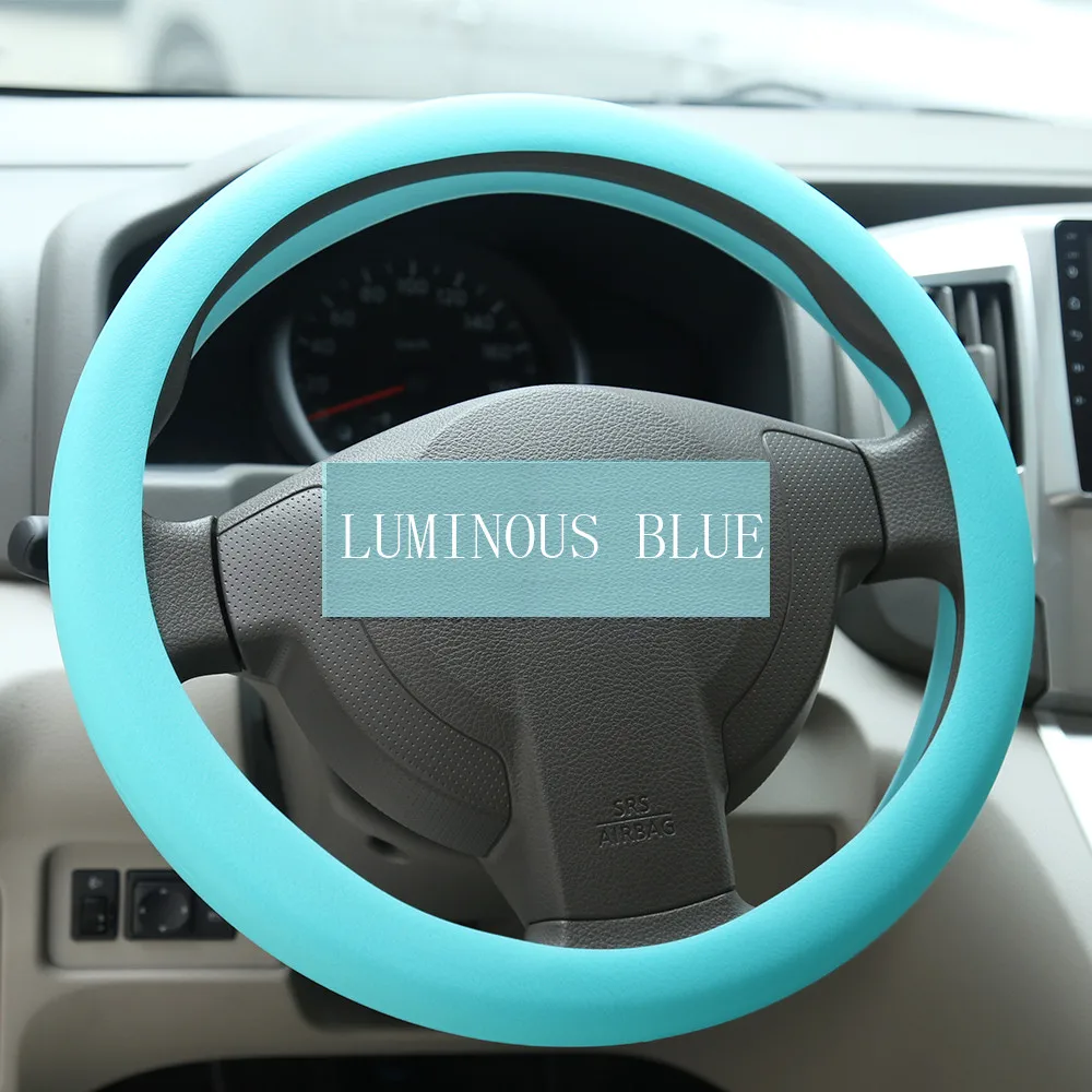 

Car-styling Silicone Steering Wheel Skin Cover For Renault Koleos Fluenec Latitude Sandero Kadjar Captur Talisman Megane RS