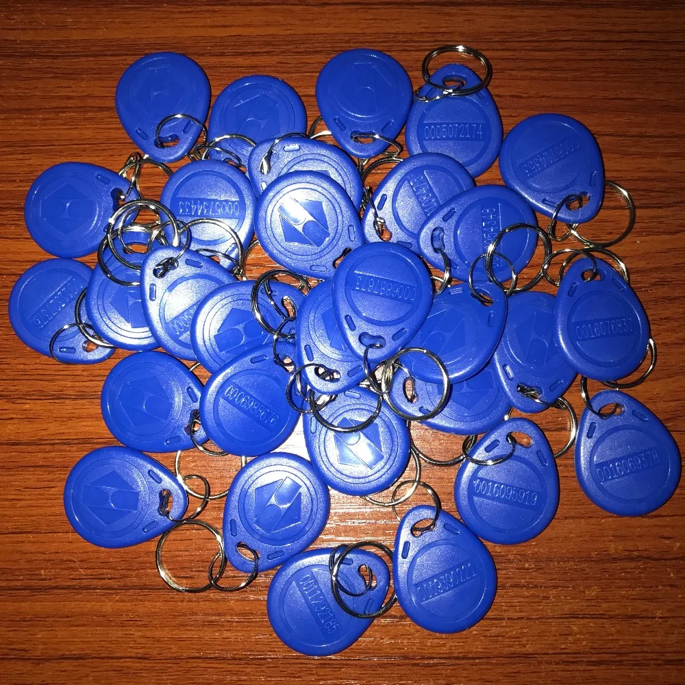 125khz RFID EM4100 TK4100 Key Fobs Token Tags Keyfobs Keychain ID Card