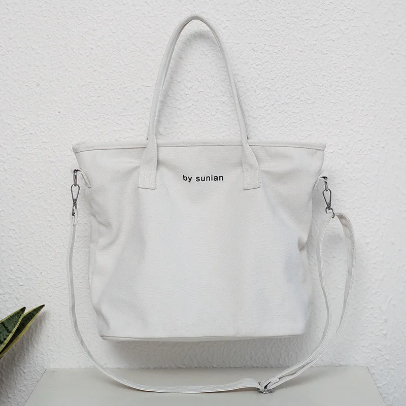 

2019 new JIULIN high-quality women's shoulder diagonal Korean version of the portable large-capacity canvas bag lady handbag